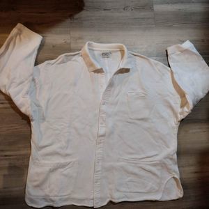 United Colors Of Benetton Oversized Button Down Heavy Shirt /Sweatshirt /Sweater